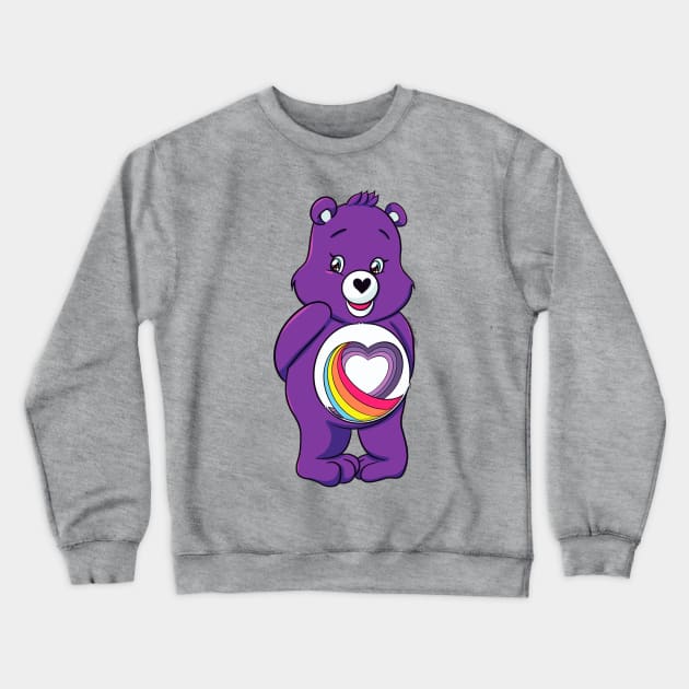 Rainbow Heart Care Bear Crewneck Sweatshirt by Boyanton Designs